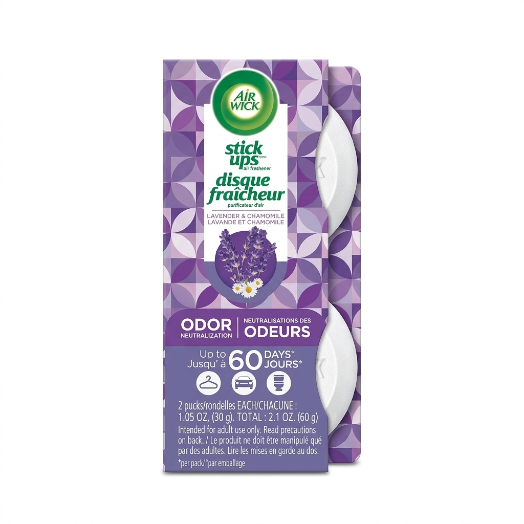 Air Wick Stick Ups Air Freshener 2-Count Pack, Lavender & Chamomile, Wholesale