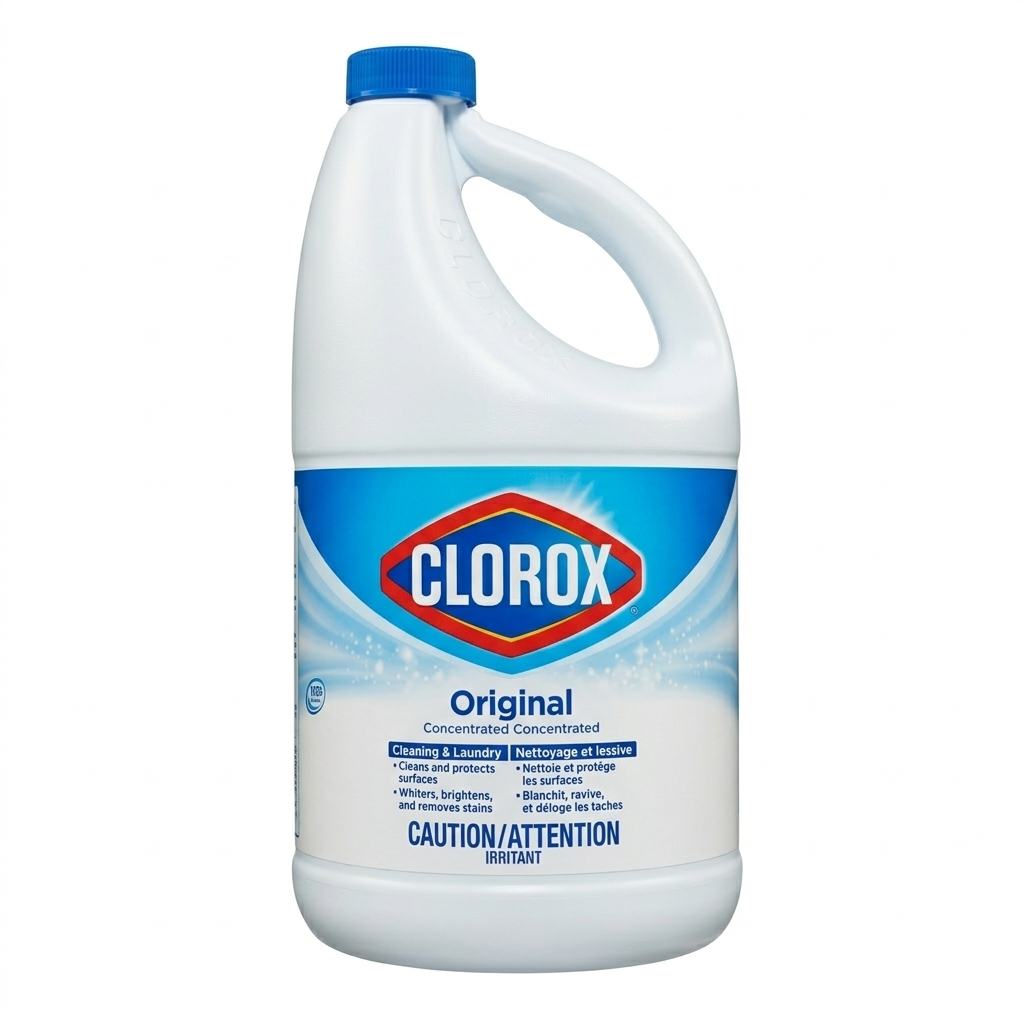 Clorox cleaning solution bottle on a white background