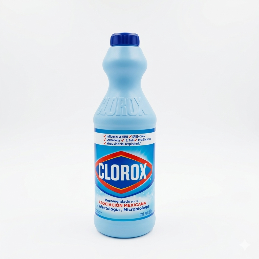 Clorox bottle on a white background
