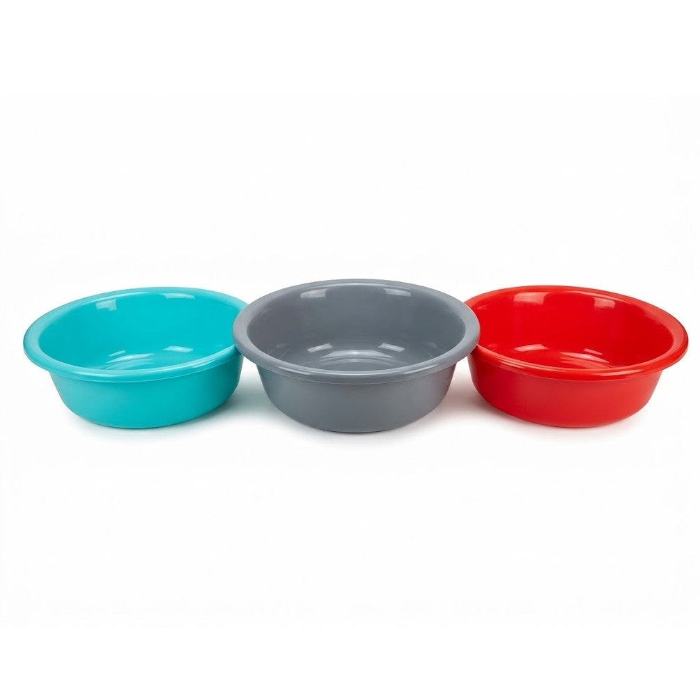 HomeRite 17.75" Large Plastic Wash Basins (Assorted Colors) | Wholesale