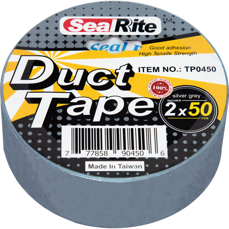 SealRite Heavy-Duty Silver Duct Tape, 2"x50yd, Wholesale