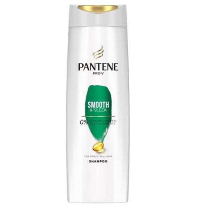 Pantene Pro-V shampoo bottle with a green cap on a white background