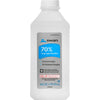 Swan 70% isopropyl alcohol bottle on a white background