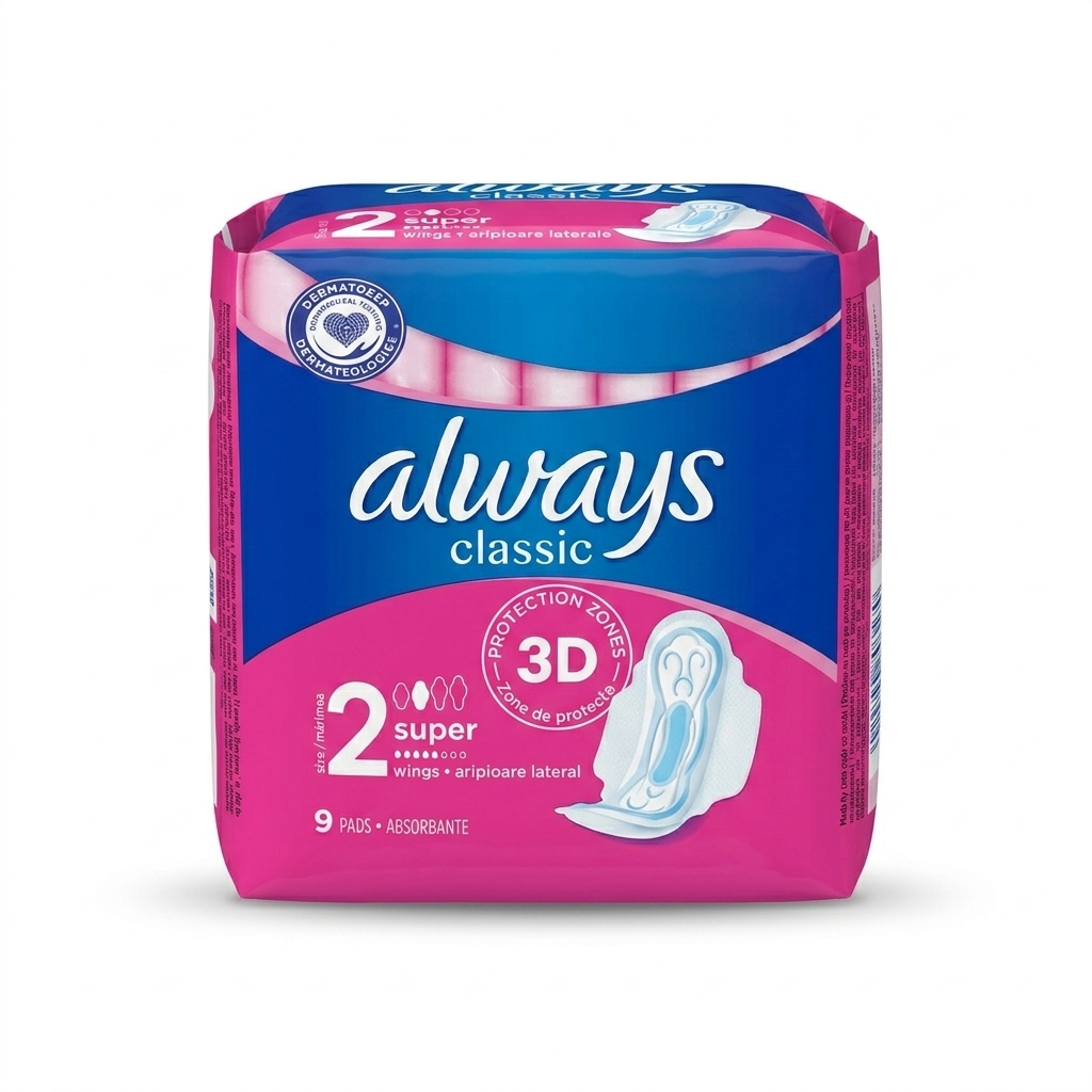 Always Classic Normal Sanitary Pads with Wings