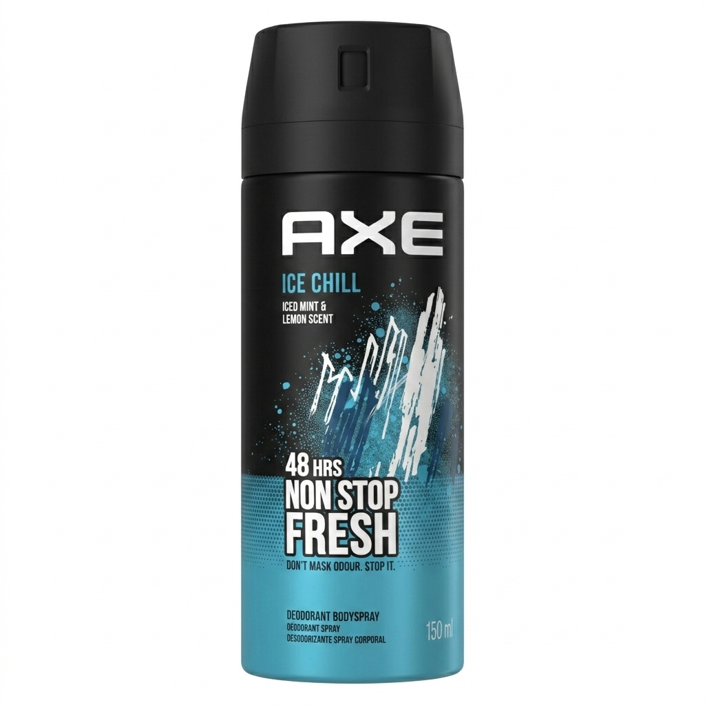 AXE Ice Chill deodorant spray on a white background