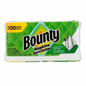 Pack of Bounty napkins with green and yellow design on a white background