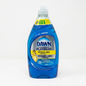 Bottle of Dawn Ultra Concentrate Platinum dish soap on a white background