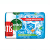 A 100g bar of Dettol Cool Antibacterial Bar Soap in its retail packaging, featuring a blue and white design with ice graphics, a green Dettol logo, and a red 'Kemasan Harga Khusus' banner.