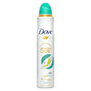 Dove advanced care deodorant spray bottle on a white background