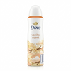Dove Vanilla Scent deodorant spray on a white background
