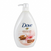 Dove relaxing care body wash bottle on a white background