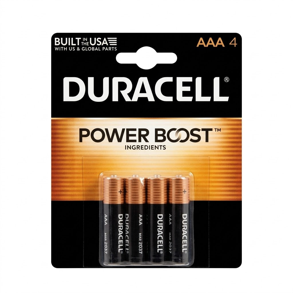 Duracell Coppertop AAA Alkaline Batteries with Power Boost, 4-Pack, Wholesale