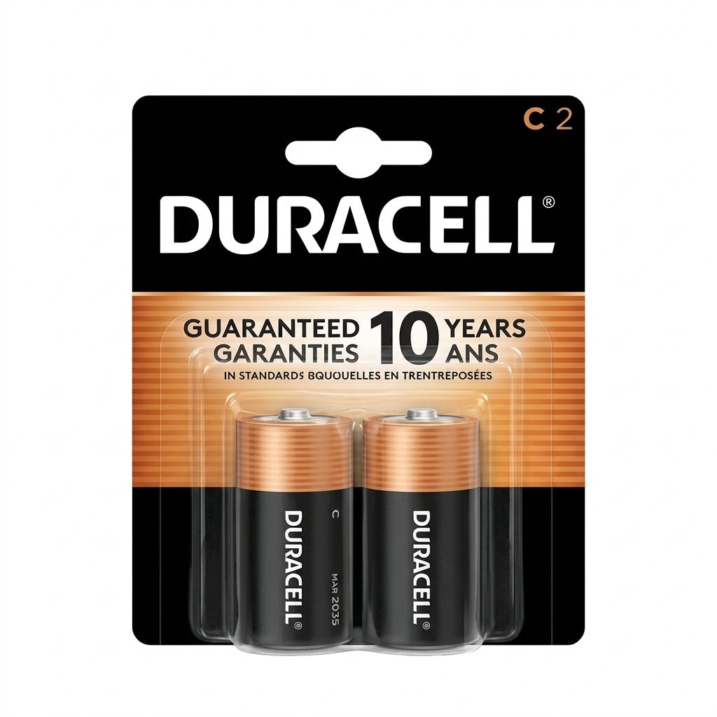 Duracell Coppertop C Alkaline Batteries, 2-Pack, Wholesale