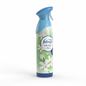 Febreze air freshener spray bottle with floral design on a white background