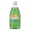 Gain Ultra Clean dishwashing liquid bottle on a white background