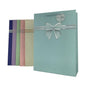 GiftRite Extra Large Embossed Floral Gift Bags with 3D Ribbon Bow & Tags (18" x 13" x 5") – 6 Assorted Colors, Wholesale