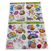 Easter Bunny & Decorated Egg Window Cling Decoration Sheets - Assorted Spring Floral Designs | Wholesale