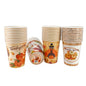 PartyRite 9 oz Thanksgiving Paper Cups, 10-Count, Wholesale