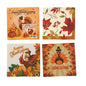 PartyRite 13" Thanksgiving Paper Dinner Napkins, Assorted Fall Harvest Prints, 20 Count, Wholesale