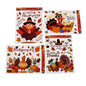Thanksgiving Turkey & Harvest Window Cling Decoration Sheets | Wholesale Master