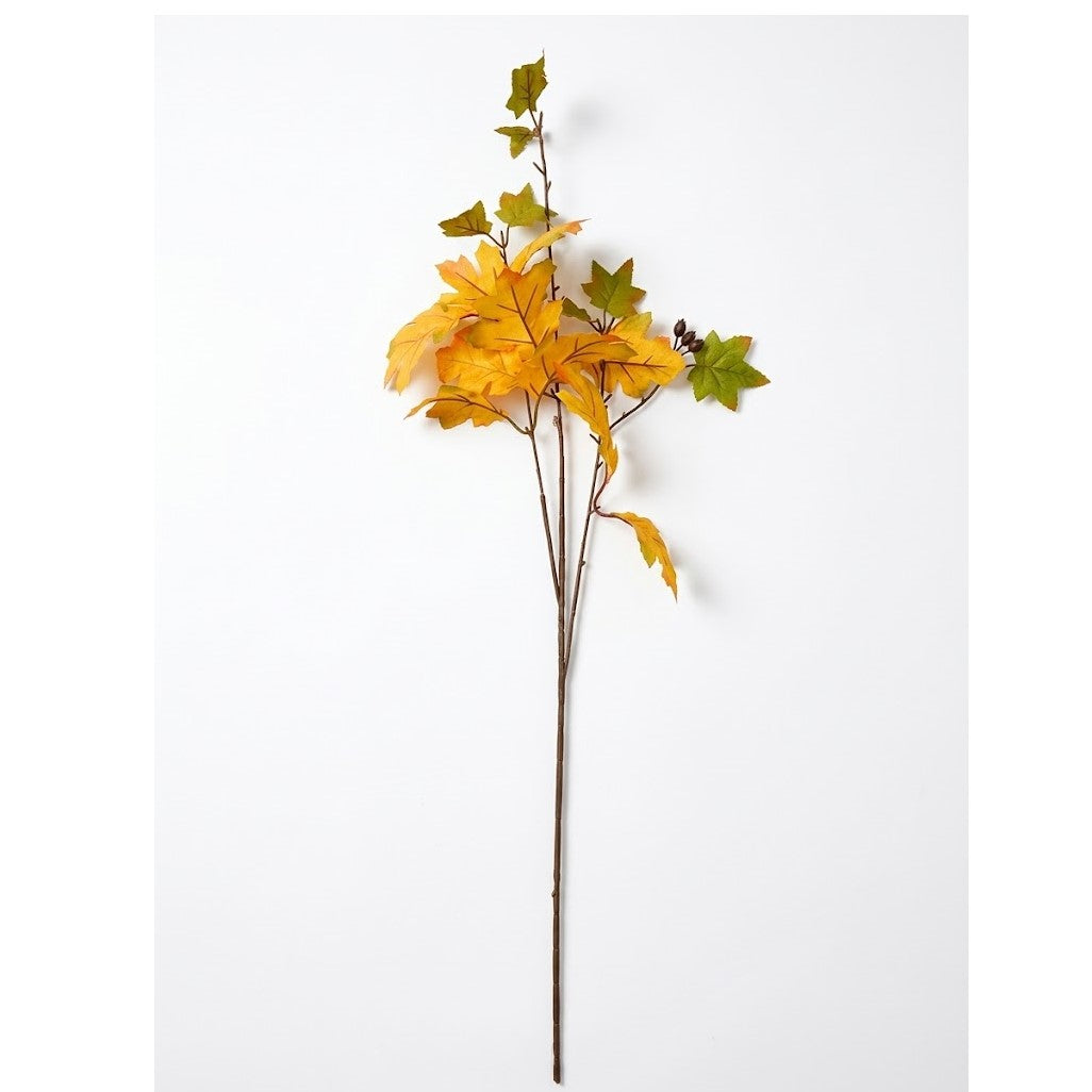 Partyrite 30" Tall Artificial Golden Yellow & Green Oak Leaf Floral Spray Picks | Wholesale
