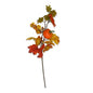 Partyrite 24" Artificial Fall Foliage Floral Spray Picks with Mini Pumpkin, Yellow Berries & Orange Mum Blossom | Wholesale