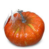 Partyrite 8" Extra Large Artificial Orange Thanksgiving Pumpkin Decoration | Wholesale