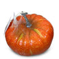 Partyrite 8" Extra Large Artificial Orange Thanksgiving Pumpkin Decoration | Wholesale