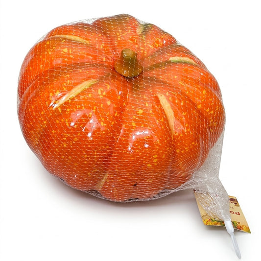 Partyrite 10" Jumbo Artificial Orange Thanksgiving Pumpkin Decoration | Wholesale