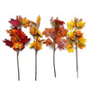 18.5" Artificial Autumn Maple Leaf Picks & Floral Sticks (Assorted Fall Colors) | Wholesale