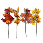 18.5" Artificial Autumn Maple Leaf Picks & Floral Sticks (Assorted Fall Colors) | Wholesale