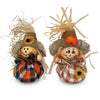 PartyRite 6" Harvest Day Sitting Pumpkin Scarecrow Dolls, 2 Assorted Styles, Wholesale