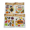 Thanksgiving & Autumn Gel Window Cling Stickers - Assorted Fall Designs | Wholesale