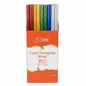 Packaging of Giftrite Color Hologram Wrap with colorful rolls on an white background