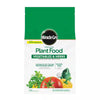 Bag of Miracle-Gro plant food for vegetables and herbs on a white background