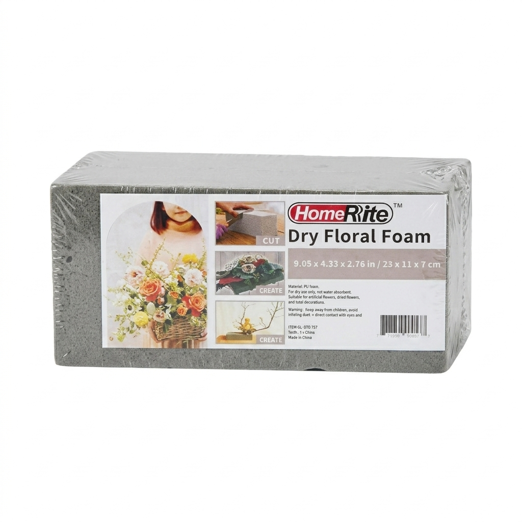HomeRite 適用於人造花的乾式花藝海綿磚，批發