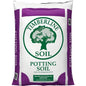 Bag of Timberline potting soil with a purple border on a white background