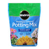 Bag of Miracle-Gro moisture control potting mix with a green and blue label on a white background.