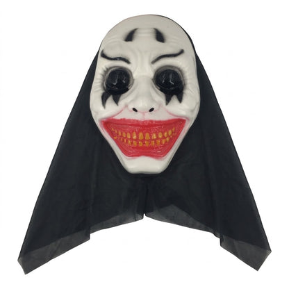 PartyRite Creepy Horror Costume Masks with Synthetic Hair & Blood Splatter, 2 Assorted Styles, Wholesale