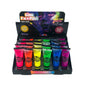 Glow-in-the-Dark UV Blacklight Neon Face & Body Paint Display Box, 6 Colors, Wholesale