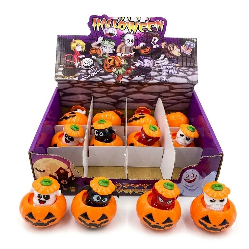 Halloween Pop-Up Pumpkin Wind-Up Novelty Toys (12-Piece Counter Display) | Wholesale
