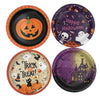 PartyRite 7" Halloween Paper Dessert & Cake Plates, Assorted Festive Designs, 10 Count, Wholesale