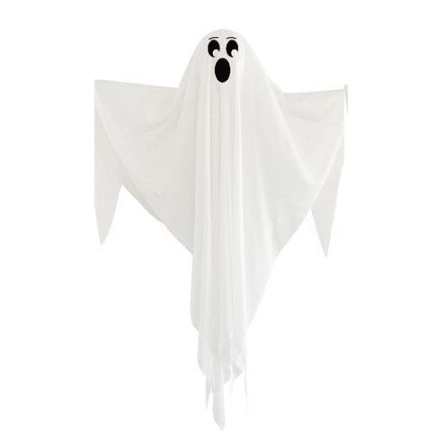 Partyrite 36" Hanging White Fabric Ghost Prop Decoration - Classic Floating Specter | Wholesale