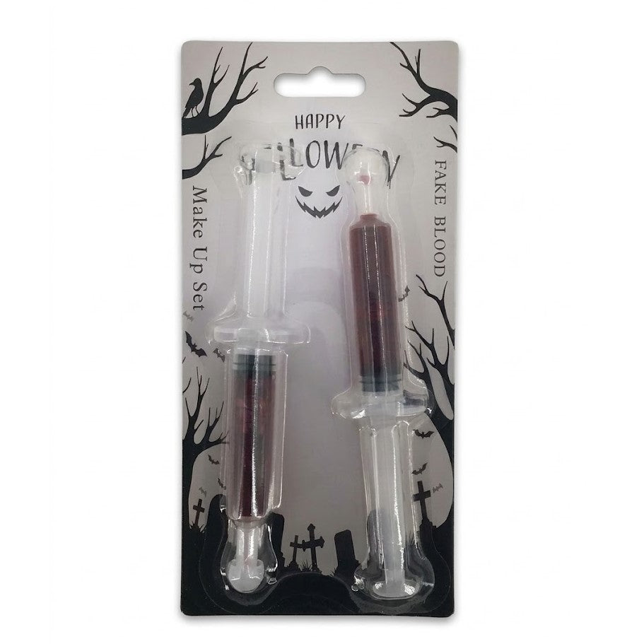 Halloween Fake Blood Syringe Costume Makeup Kit (2-Piece Set) | Wholesale