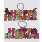 PartyRite 6" x 17" Glitter "Happy Halloween" Foam Core Hanging Signs, Assorted Designs, Wholesale