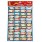 Christmas Glitter Gift Tag Sticker Sheet (48-Count Assortment) | Wholesale