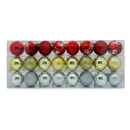 Christmas Tree Decoration Ball Ornaments (2.4" / 60mm, 8-Pack) | Wholesale