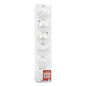 Christmas Pearl White & Iridescent Glitter Ball Ornaments (3.2" / 8cm) - 6-Count Box Sets | Wholesale