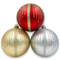 6" Large Shatterproof Christmas Ball Ornaments (5 Assorted Glitter & Sequin Styles) | Wholesale