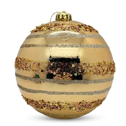 6" Large Shatterproof Christmas Ball Ornaments (5 Assorted Glitter & Sequin Styles) | Wholesale